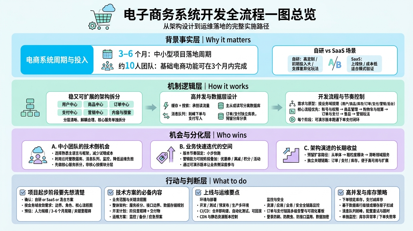 一、电商系统架构怎么设计更稳又好扩展？