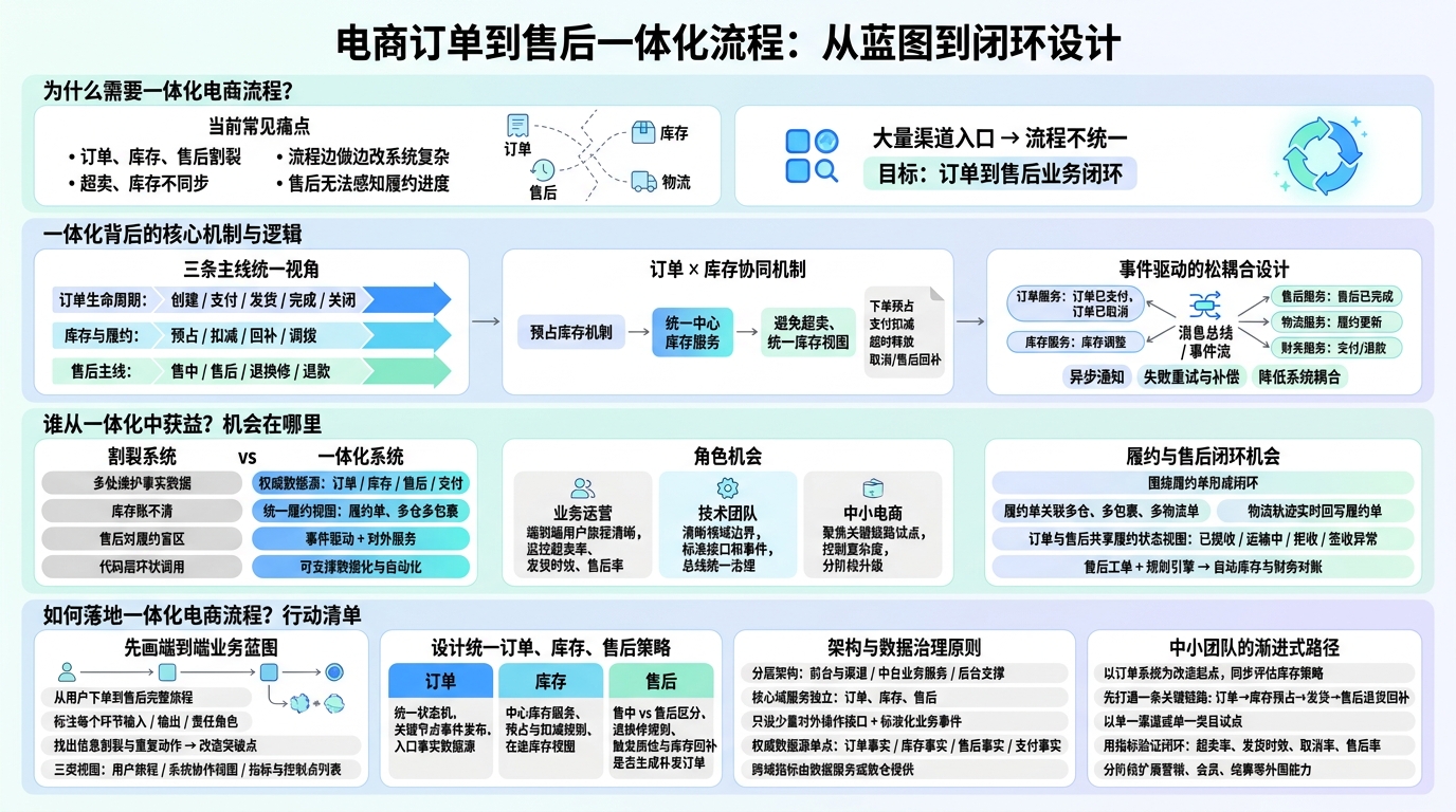 一体化电商流程先从哪梳理？