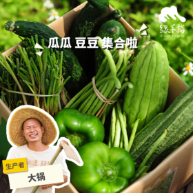 生态自选蔬菜箱（珠海） | 陆运 | 瓜类牛角椒西葫芦）| 绿家自产 *Ecological vegetable box  | In-House Production