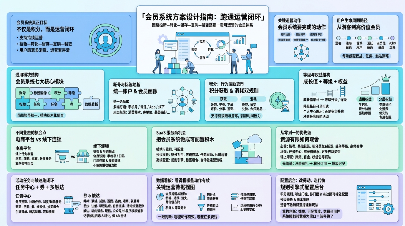会员系统要支持什么样的运营闭环？