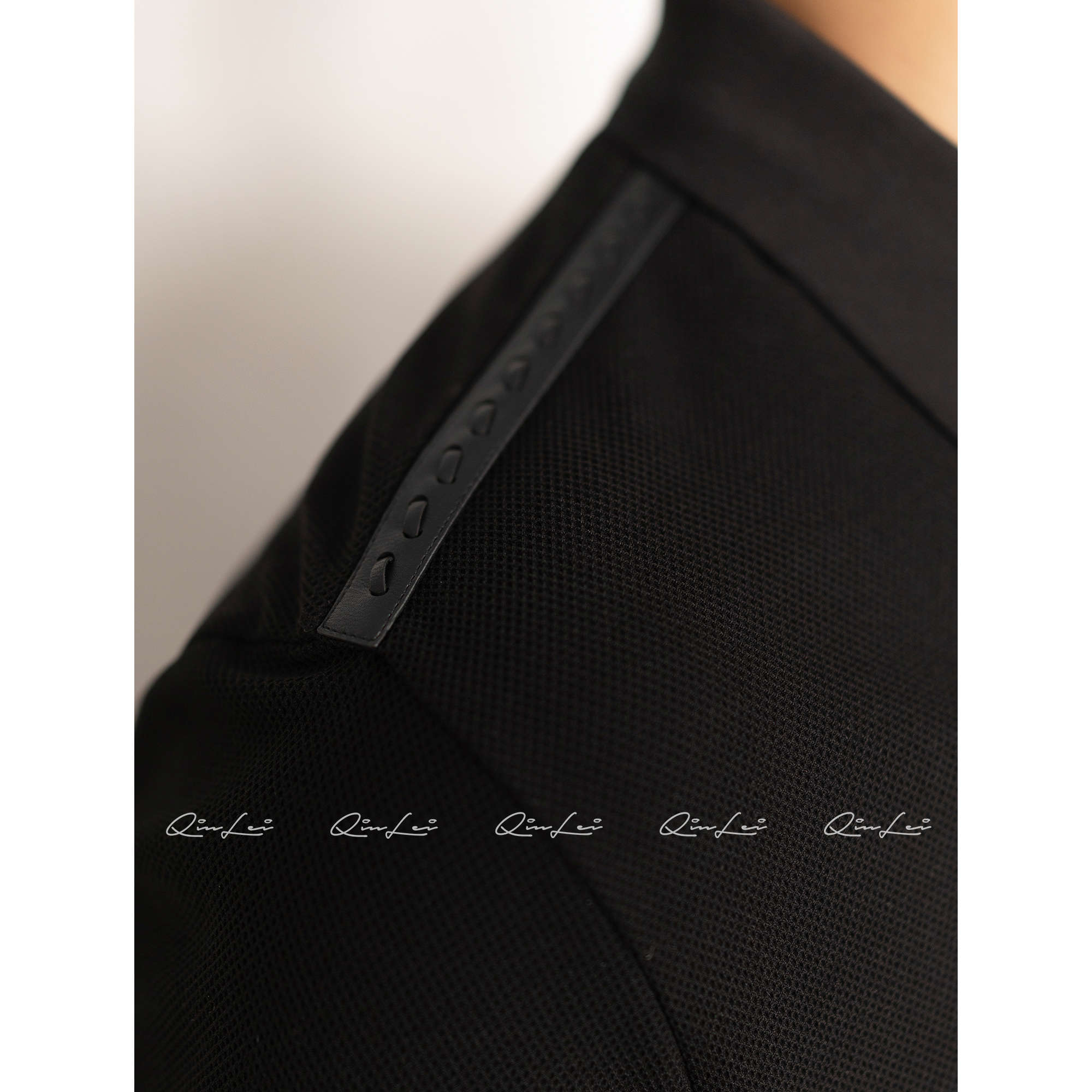 男装「B.V-三孔扣」棉定纺编织皮肩Polo衫LL-WZSY10005 O5商品图4