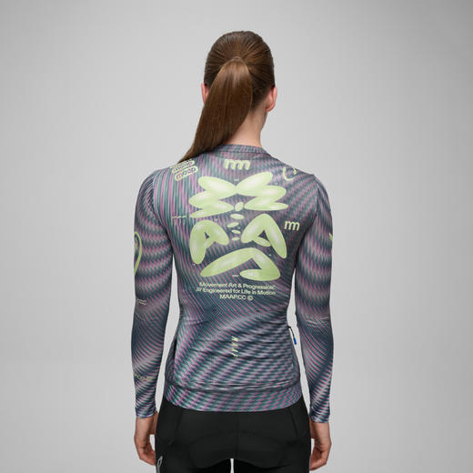 MAAP 女士 SPECTRUM系列 Pro Air LS Jersey 3.0 长袖骑行服 全息绿 商品图3