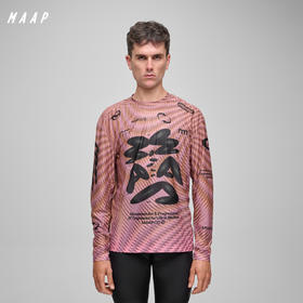 MAAP 男女同款 SPECTRUM系列 Air Mesh LS Tee 长袖网眼T恤 幻影棕