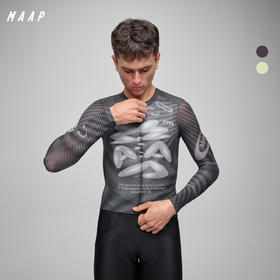MAAP 男士 SPECTRUM系列 Pro Air LS Jersey 3.0 长袖骑行服 碳黑色