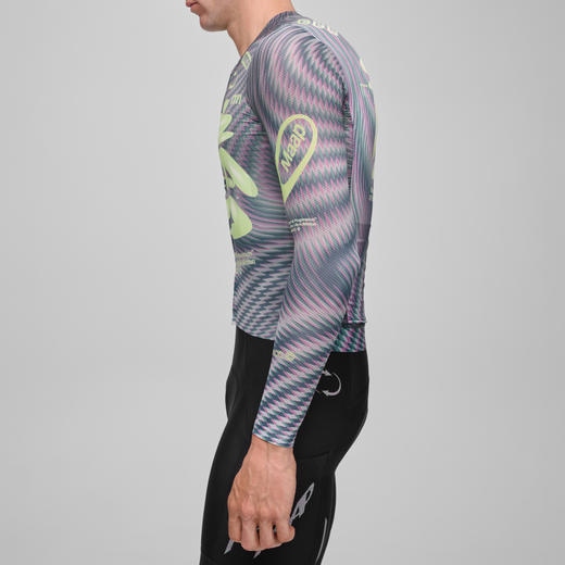MAAP 男士 SPECTRUM系列 Pro Air LS Jersey 3.0 长袖骑行服 全息绿 商品图3