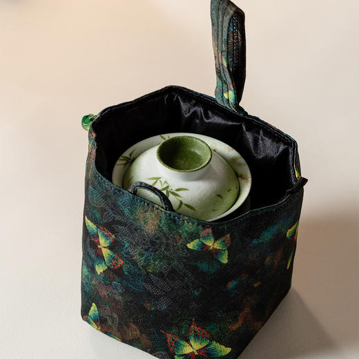 墨己便携收纳旅行茶具森绿蝶影-小青柑 商品图4