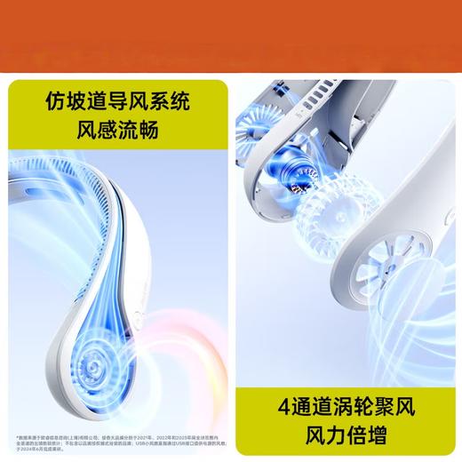 中国智造 JISULIFE/几素挂脖风扇Life4 小型户外长续航 便携式迷你无叶USB充电 白色 商品图1