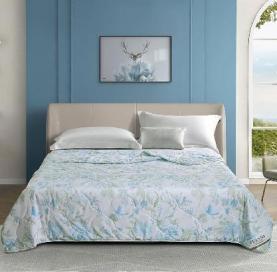 富安娜七孔抗菌印花夏被-静若悠香1.5m 商品图0
