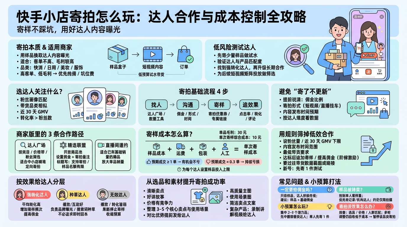 寄拍适合哪些快手小店商家？  