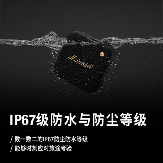 Marshall/马歇尔 WILLEN  便携蓝牙音箱 小音响低音炮户外生日礼物 商品图3