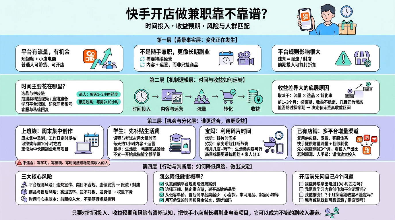 在快手上开店做兼职到底靠不靠谱？