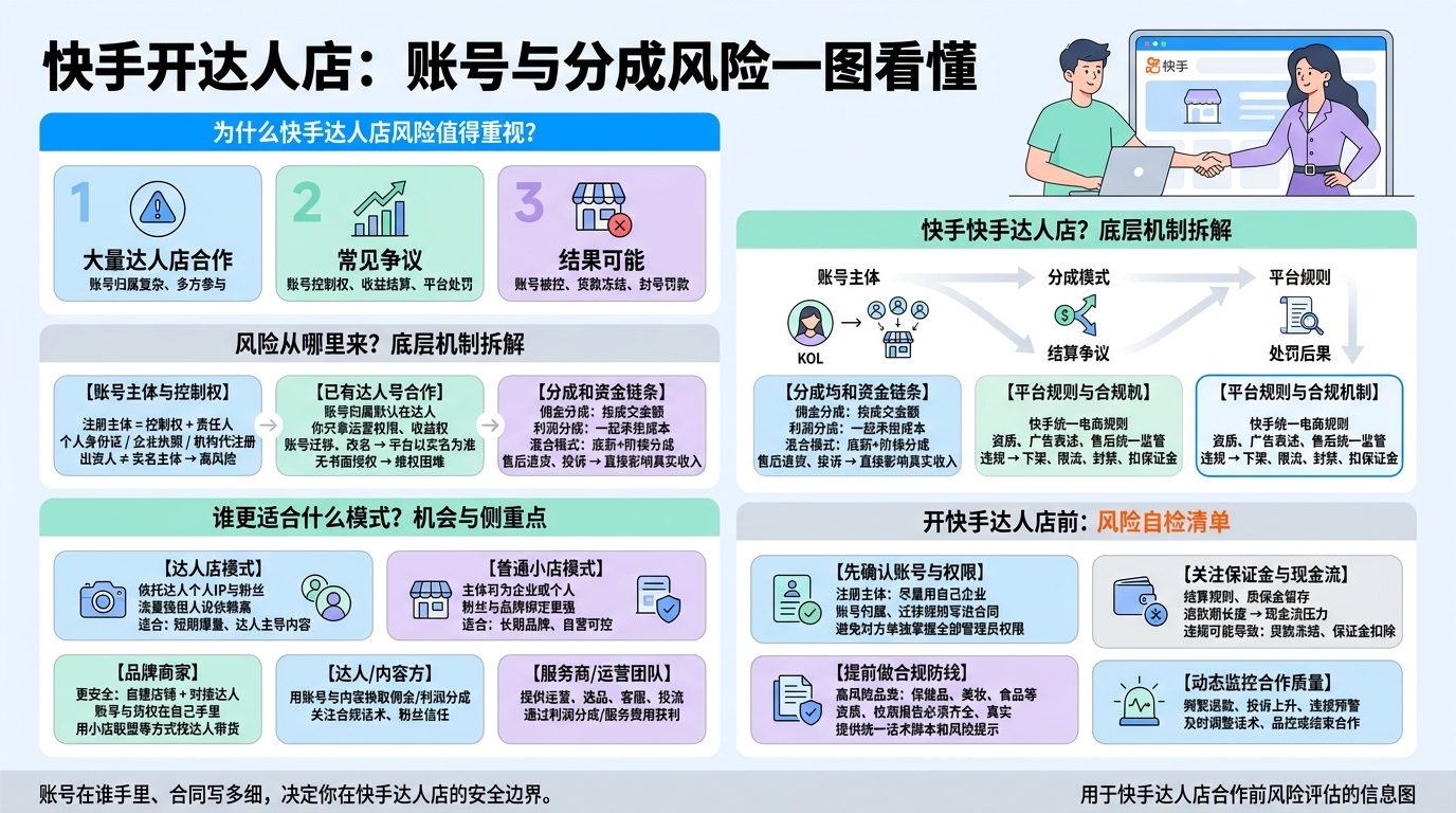快手达人店账号到底归谁？需要怎么约定？