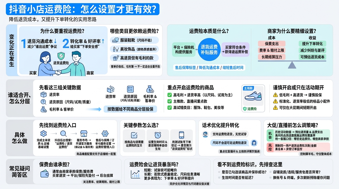 抖音小店运费险是什么？开通前要搞清什么