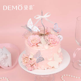 粉蝶花笺·芒果奶油蛋糕|Butterfly Note