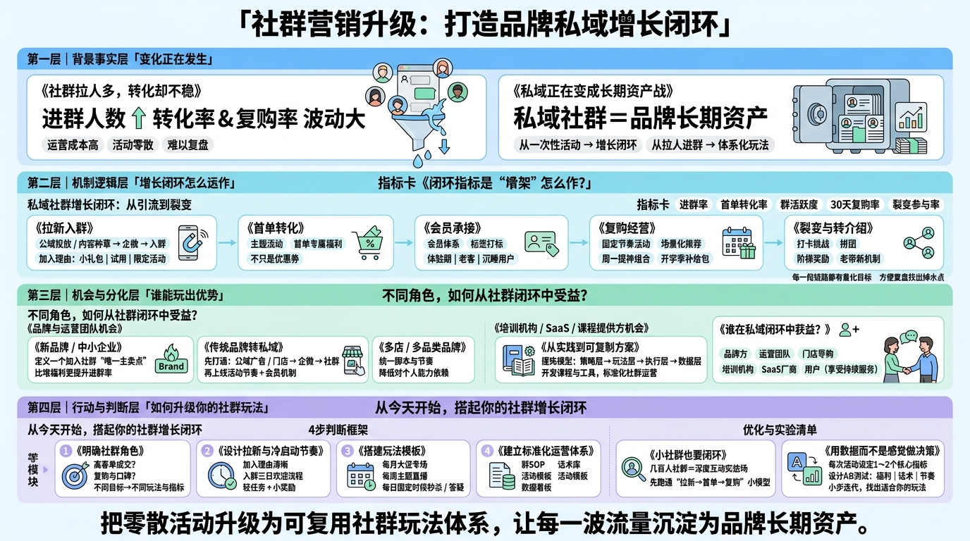 社群增长闭环要搭什么“骨架”？
