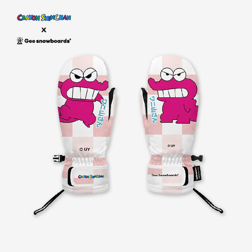 25/26Gee snowboard手套 蜡笔小新 鳄鱼山先生 商品图0