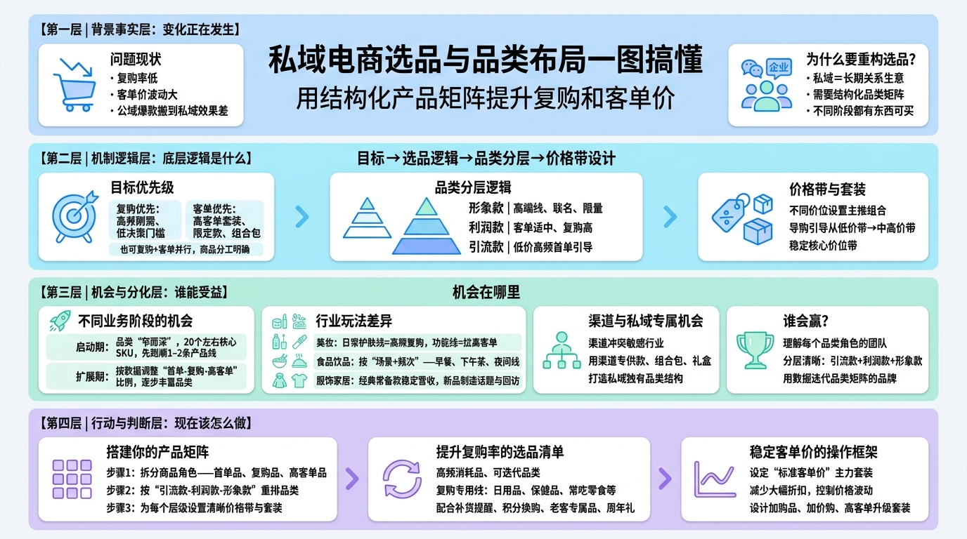 明确私域选品目标：复购率 vs 客单价怎么平衡？