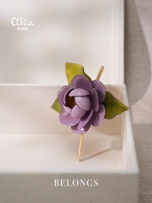 订购5个月到｜Cilea Bijoux-PIVOIN-山茶花 淡紫色 胸针［法国设计师］ 商品图2