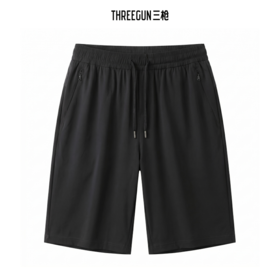 Threegun三枪 冰丝时尚男中裤-61307B011