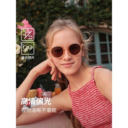 OLIVIO&CO 太阳眼镜 椭圆形 7-12Y 花之遐想 7-12岁 偏光墨镜防紫外线宝宝太阳眼镜墨镜 商品图2