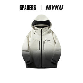 25/26MYKU雪服Arctic (极地) 2L加棉款滑雪服上衣渐变黑白