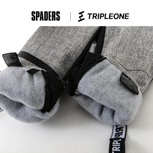 23/24 TRIPLEONE基础款手套 带护腕 灰色 商品图2