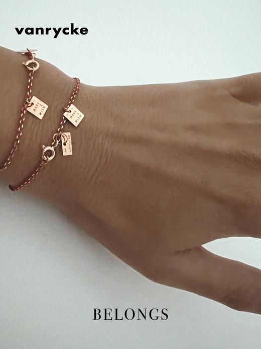 北京仓｜Vanrycke-Make A Wish Red Enamel-时光流金珊瑚红 珐琅 许愿 手链［法国设计师］ 商品图0
