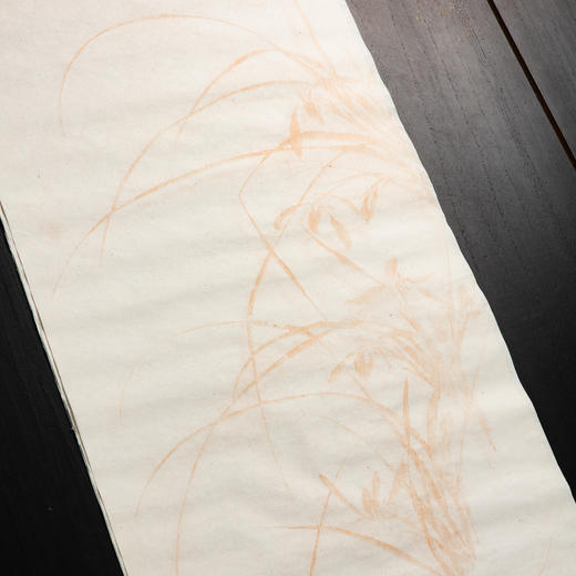 60-70年代上海朵云轩木版水印四尺长对开大画笺(色标:硃磦) 商品图5