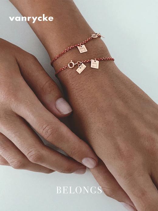 北京仓｜Vanrycke-Make A Wish Red Enamel-时光流金珊瑚红 珐琅 许愿 手链［法国设计师］ 商品图1