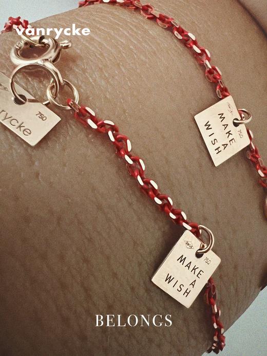 北京仓｜Vanrycke-Make A Wish Red Enamel-时光流金珊瑚红 珐琅 许愿 手链［法国设计师］ 商品图2