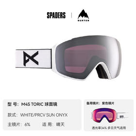 24/25ANON雪镜LB M4S TORIC WHITE/PRCV SUN ONYX