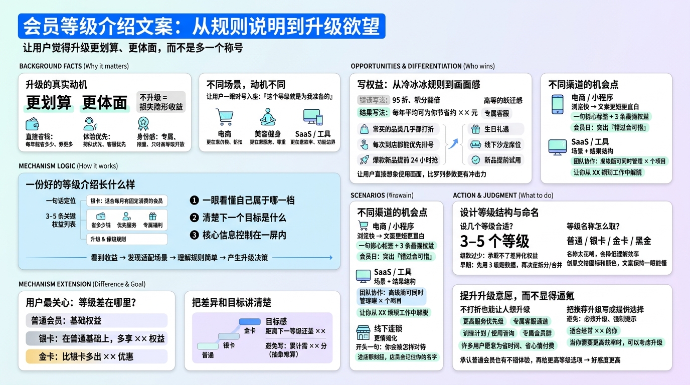 用户为什么要升级？先写清“升级意义”