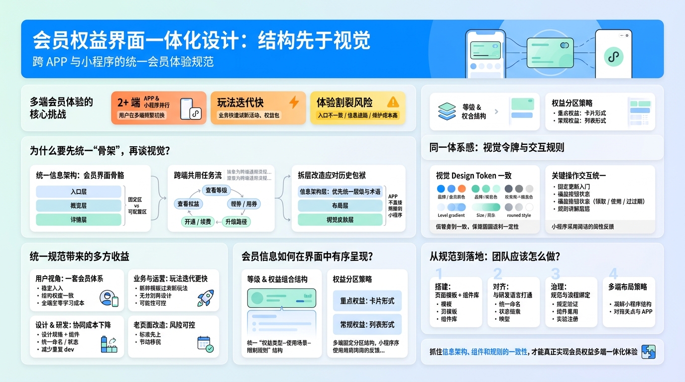 一体化会员权益体验要解决什么问题？