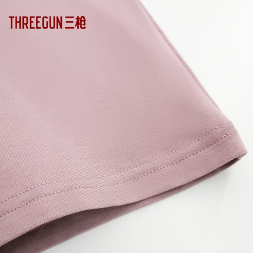 Threegun三枪 【抗菌棉】圆领印花女打底衫-24388A011 商品图4