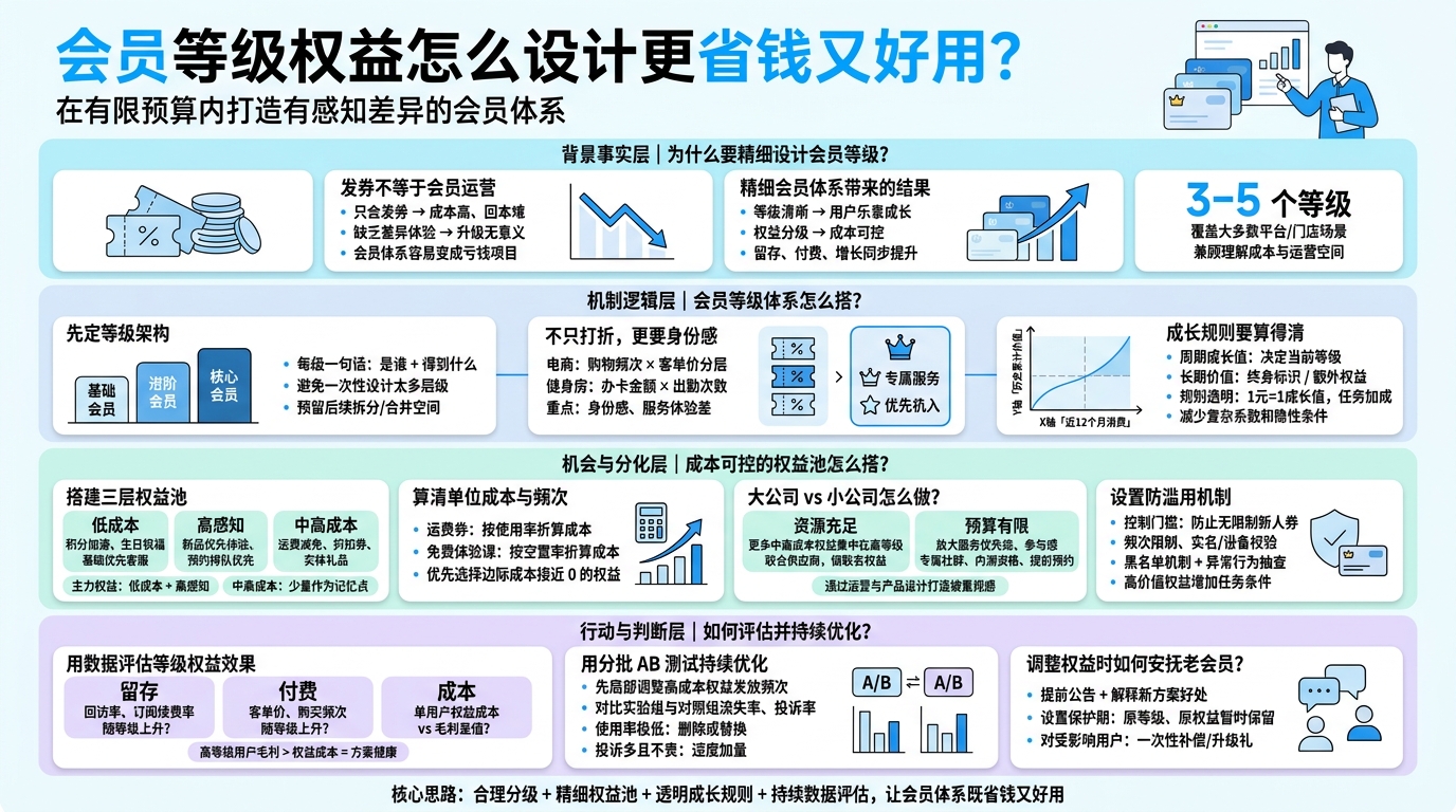 会员等级要分几级才合适？