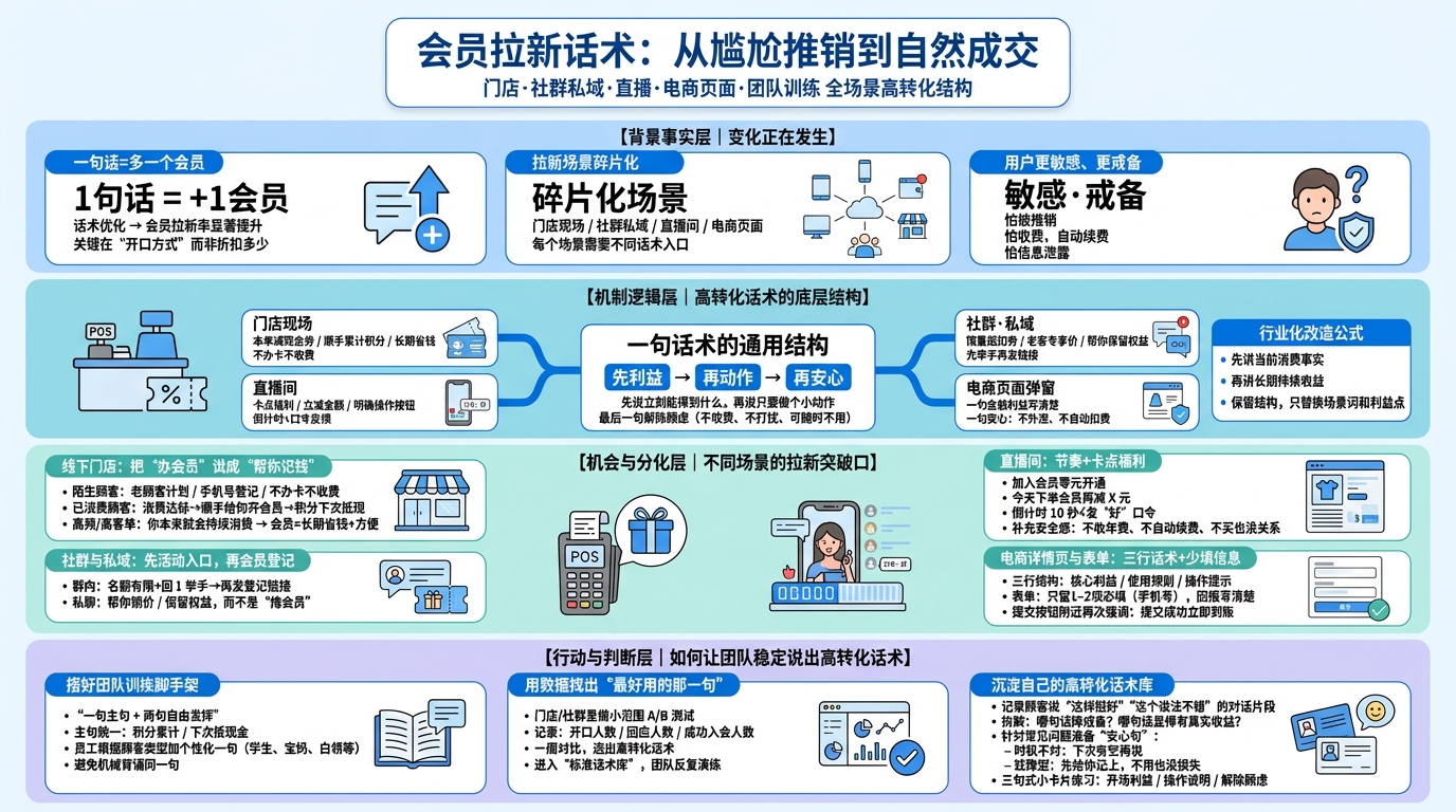 一、门店现场怎么开口邀会员？