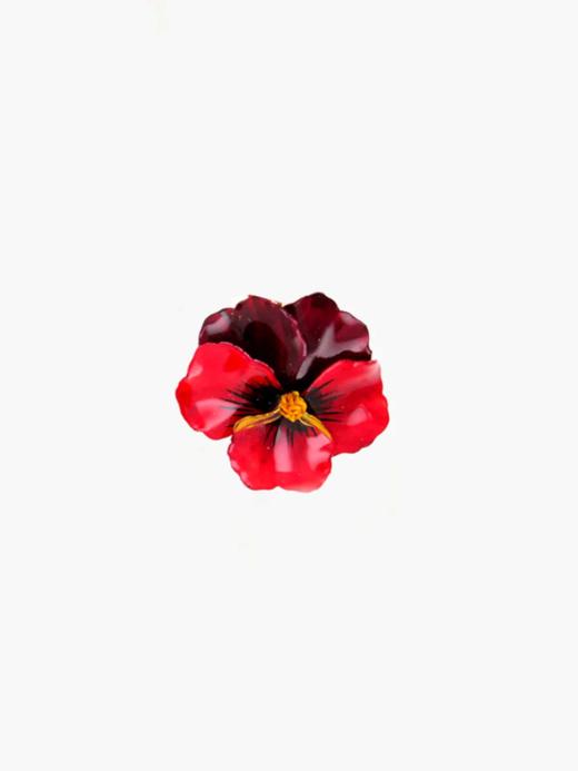订购4个月到｜Cilea Bijoux-Viola-三色堇 胭脂红色 吊坠 项链（大号）［法国设计师］ 商品图1