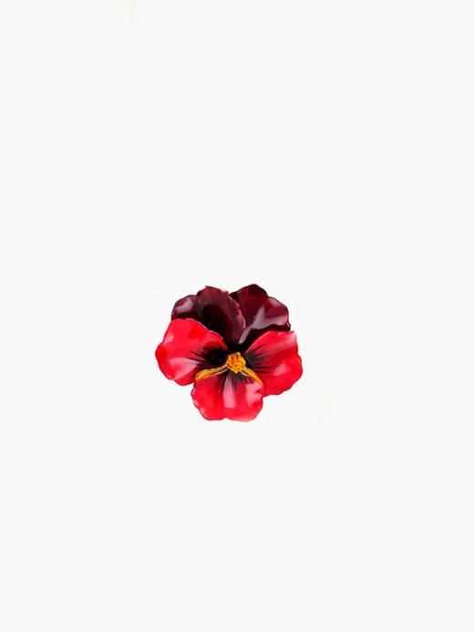 订购4个月到｜Cilea Bijoux-Viola-三色堇 胭脂红色 戒指（小号）［法国设计师］ 商品图0