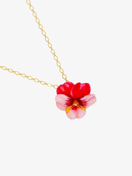 订购4个月到｜Cilea Bijoux-Viola-三色堇 玫瑰粉色 吊坠 项链（小号）［法国设计师］ 商品图0