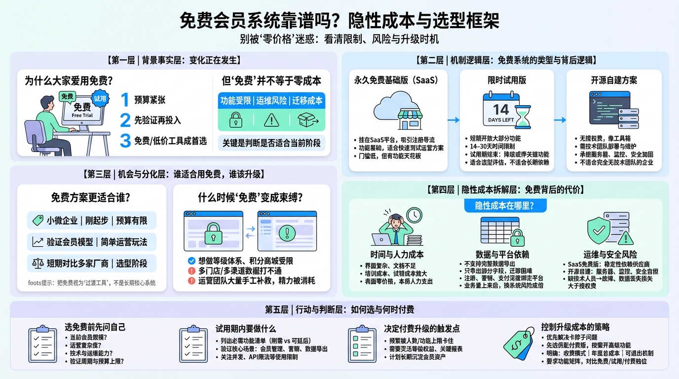 免费会员系统有哪些类型？