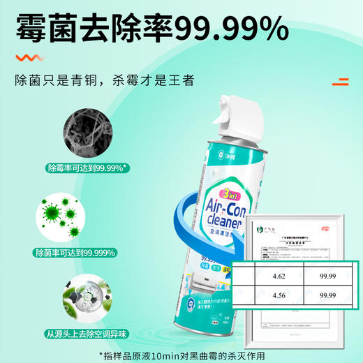 严选 | 净狮3合1空调清洁剂 480ml*2瓶 赠：集水袋1个 商品图3