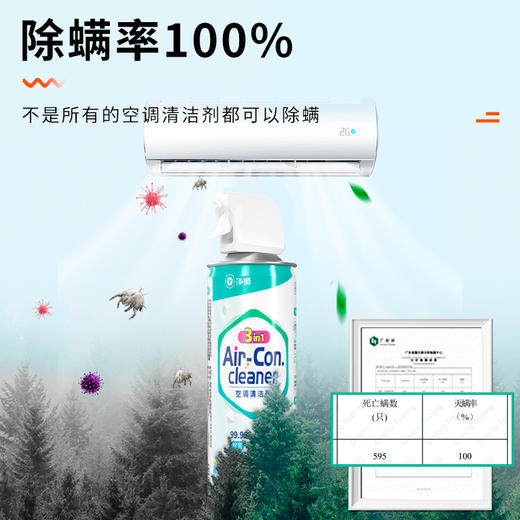 严选 | 净狮3合1空调清洁剂 480ml*2瓶 赠：集水袋1个 商品图1
