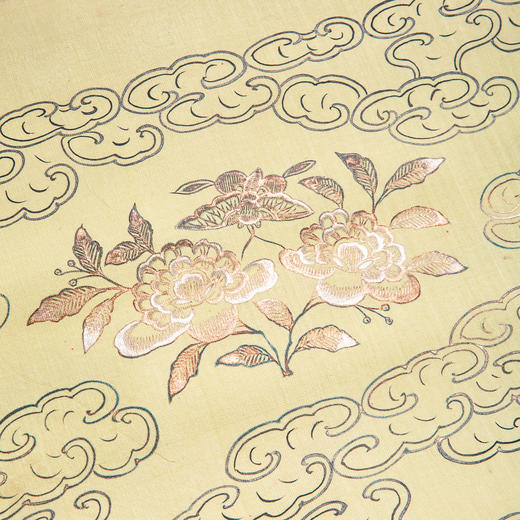 清末民国上海九华堂宝记精制“绢本描金空白画轴”（一对两幅） 商品图11