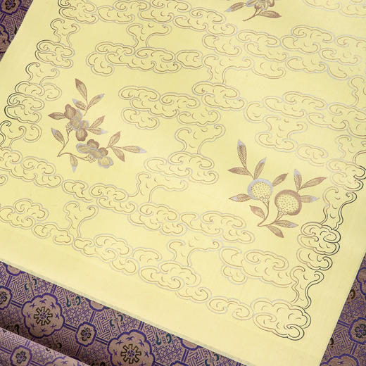 清末民国上海九华堂宝记精制“绢本描金空白画轴”（一对两幅） 商品图10