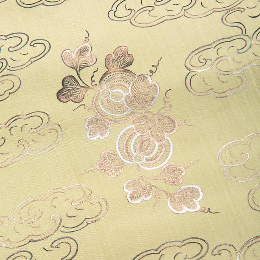 清末民国上海九华堂宝记精制“绢本描金空白画轴”（一对两幅） 商品图12