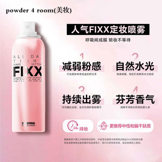 FIXX powder 4room全天候紧密妆容定妆喷雾★ 商品图2