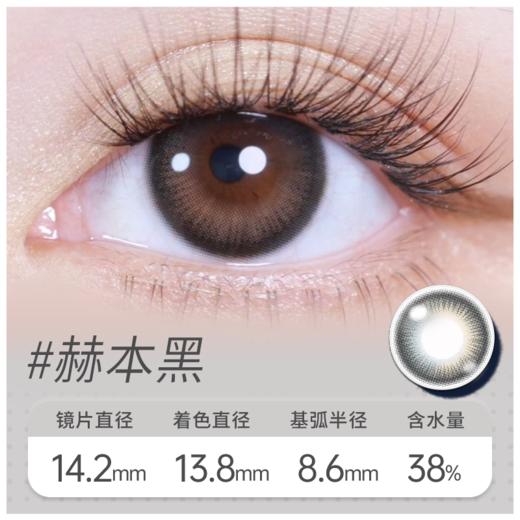 赫本黑 半年抛美瞳 MB01BA 商品图0