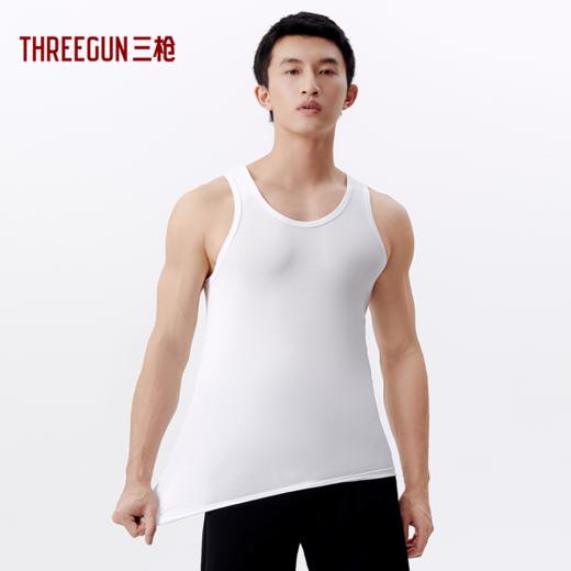 Threegun三枪 【莫代尔】圆领男士打底背心-30627A211 商品图3
