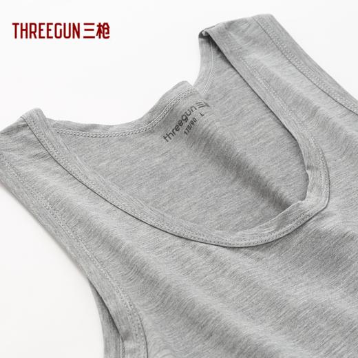 Threegun三枪 【莫代尔】圆领男士打底背心-30627A211 商品图5