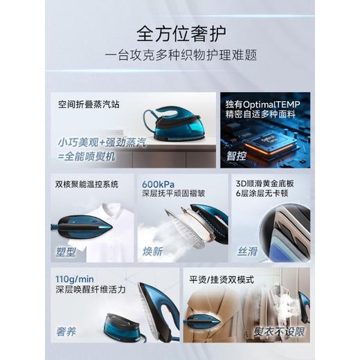飞利浦熨烫机家用蒸汽增压手持挂烫机小型喷熨机GC7846 商品图1